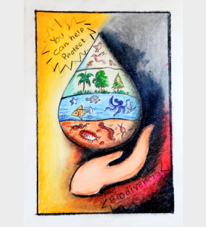 Earth Day poster.Earth day poster drawing for competition.Lifestyle for environment  drawing/painting - YouTube